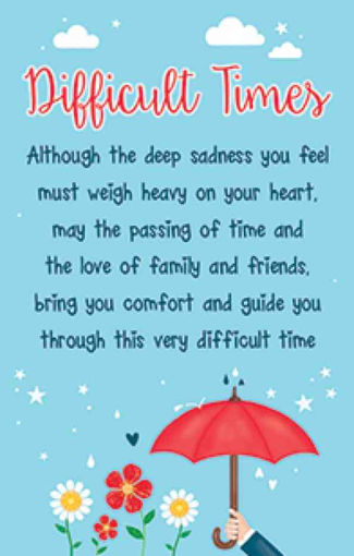 Picture of KEEPSAKE WALLET DIFFICULT TIMES CARD
